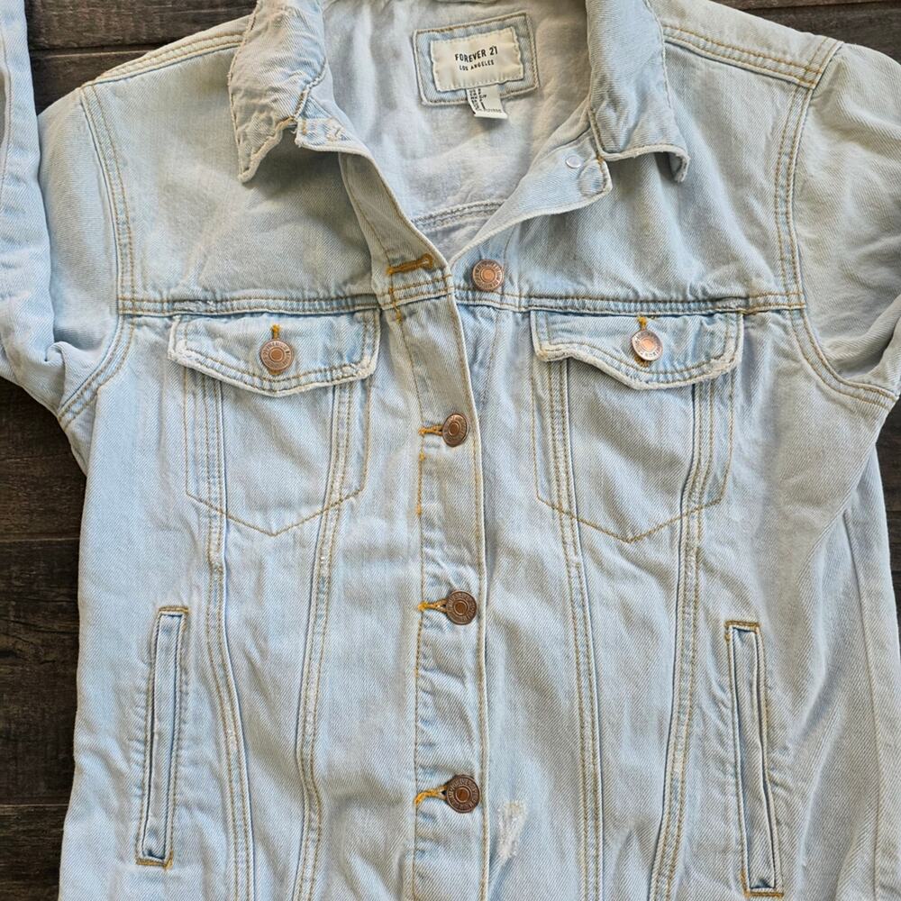 Forever 21 Sky Blue Denim Jacket